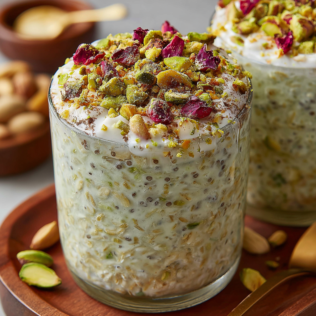 Easy No-Cook Pistachio Overnight Oats for Busy Mornings